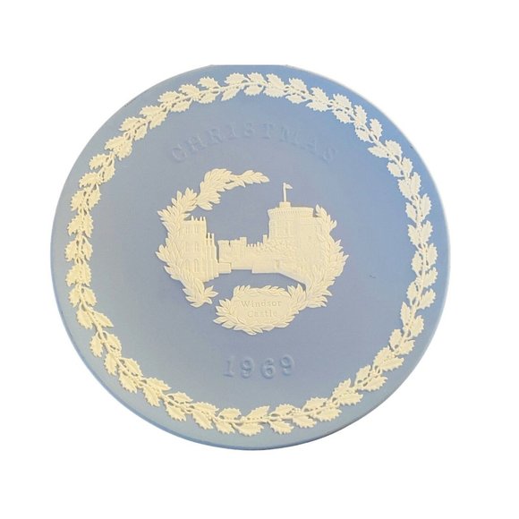 Wedgwood Jasperware Christmas 1969 Windsor Castle Made in England Excellent - Picture 3 of 6